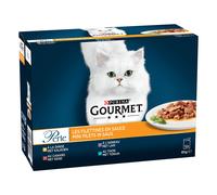 Gourmet Perle Selezione mista 12 x 85 g Alimento umido per gatti - Filettini in Salsa