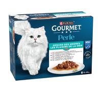 Gourmet Perle Selezione mista 12 x 85 g - Piaceri del Mare (4 varianti)