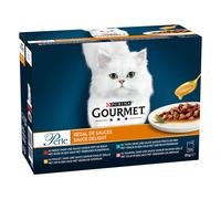 Gourmet Perle Selezione mista 12 x 85 g Alimento umido per gatti - Trionfo di Salsa