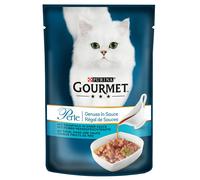 Gourmet Perle Trionfo di Salsa 52 x 85 g Alimento umido per gatti - Tonno