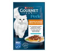 Gourmet Perle Trionfo di Salsa 52 x 85 g Alimento umido per gatti - Tonno