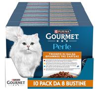 GOURMET Perle Trionfo di Salsa, Cibo Umido per Gatti, 80 Bustine da 85g