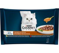 GOURMET Perle Trionfo in Salsa Busta Multipack 4x85G MANZO E POLLO