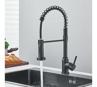 Gourmet PullDown Rubinetto da Cucina 2 Modalità Bocca Girevole Singola Maniglia Miscelatore Acqua Calda e Fredda Cromo Rubinetto per Lavello per Cucine Moderne