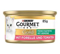 Gourmet Purina Gold, Feine Pastere, Cibo per Gatti di Alta qualità, per Gatti esigenti, 12 Confezioni da 85 g