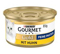 Gourmet Purina Gold, Feine Pastere, Cibo per Gatti di Alta qualità, per Gatti esigenti, 12 Confezioni da 85 g