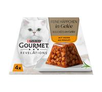 Gourmet Revelations Bocconcini 4 x 57 g Umido per gatto - Pollo