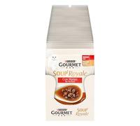 GOURMET SOUP ROYALE Alimento Umido Complementare per Gatti Adulti con Manzo guarnito con Riso e Pomodori, 30 Bustine da 45g