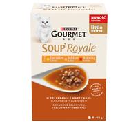 Gourmet Soup Royale Cibo per gatti adulti con pollo, tacchino e manzo 6 x 45 g