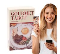 Gourmet Tarocchi Cards, Mysterious Oracle Deck, 80-Card Psychological Set, Portable Divination Tool, Full English Version, Insight Game for Future and Past Readings