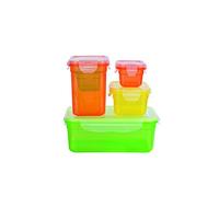 GOURMETmaxx 03813 - Set di 12 pezzi di conservazione in plastica, multicolore (6 scatole + 6 coperchi)