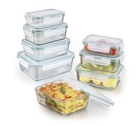 16-tlg Gourmetmaxx Vetro Contenitori per Alimenti Set Clic-It Prova Forno