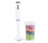 GOURMETmaxx Frullatore e frullatore - con robuste lame in acciaio inox | Blender elettrico con contenitore di miscelazione da 700 ml e miscelatore rimovibile | Design compatto con manici antiscivolo