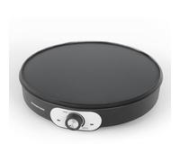 GOURMETmaxx Crepe Maker 1200 W, con distributore di pasta e spatola per crepe, colore: nero