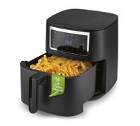 GOURMETmaxx Friggitrice ad aria calda da 6,5 l, friggitrice con touch screen, 9 funzioni, 11 programmi, mini forno, quasi senza olio, accessorio Airfryer lavabile in lavastoviglie