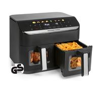 GOURMETmaxx Friggitrice ad aria calda Doppia Camera Airfyer Doppelkorb