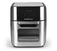 GOURMETmaxx Friggitrice ad aria calda XXL, 12 litri, digitale, con display touch, timer, spiedino girevole, a basso contenuto di grassi, a risparmio energetico, friggitrice con 10 programmi inclusi