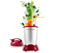 GOURMETmaxx Frullatore Mr. Magic 4 pezzi | Smoothie Maker con Powerbase da 400 W | incl. inserto per lama a croce, tazza da 500 ml e coperchio da go, frullatore compatto per frullati e molto altro