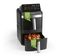 GOURMETmaxx FryUp XL - Friggitrice ad aria calda a doppia camera verticale, 12 l, con display touch a LED multicolore da 9,6 pollici e 12 programmi, friggitrice ad aria calda a 2 camere, funzione SYNC