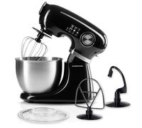 GOURMETmaxx Robot da Cucina Impasto Sbattitore Impastatrice Nero 5L Acciaio I...