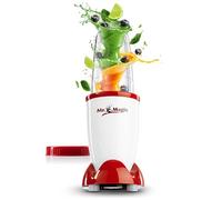 GOURMETmaxx Standmixer Smoothie Maker & Frullatore, 250 W, 500 milliliters, ABS, Bianco | Rosso