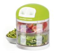 GOURMETmaxx Tagliaverdure | 1 affettatrice cipolla - 2 contenitori separati da 250 ml | tritatutto con meccanismo a trazione | tritatutto per cipolla 2 in 1 e tritatutto multiuso per verdure & Co.