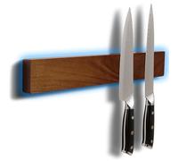 Gourmetop Striscia magnetica per coltelli, 41,9 cm, supporto magnetico per coltelli da parete, forte magnete per coltelli/porta coltelli magneico per frigorifero, porta coltelli, legno di acacia scuro