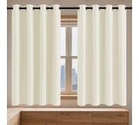 GOUSANG Tende Termiche Oscuranti per Interni 142 x 170 cm Moderne Termiche Tenda Oscurante da Esterno per Camera da Letto e Tende Cameretta Bambini, Beige