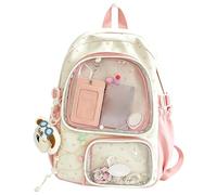 Goutdori Zaino ITA Star Dotted Leggero, Borsa con Display a 3 Vie per Viaggi scolastici Nera.