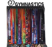 Goutoports - Supporto per medaglie da ginnastica, per corsa, per sport, ginnastica, in acciaio nero, robusto, oltre 60 medaglie, facile da installare