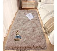 GOUTUI Cameretta Bimba Tappeti 50 x 170 cm Parte Inferiore Antiscivolo Tappeto Della Camera da Letto Moderno Soffice e Super Morbido Adatto per Soggiorno Camera da Letto e Cameretta, Beige