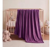 GOUTUI Coperta Leggera Matrimoniale 80 x 90 cm Grande Calda Morbida Coperta in Microfibra per Tutte Le Stagioni per Divano e Grande Letto Matrimoniale, Porpora