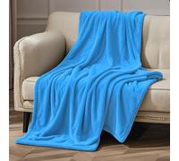 GOUTUI Coperta per Letto Singolo 160 x 240 cm Extra Morbido Accogliente Coperta in Soffice Facile da Curare per Tutte Le Stagioni, Blu