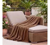 GOUTUI Coperta Pile Matrimoniale 155 x 240 cm Accogliente e Spessa Coperta Pile Blanket per Tutte Le Stagioni per Divano e Grande Letto Matrimoniale, marrone