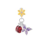 GOUWO Ciondoli a forma di cuore in argento 925 compatibile con braccialetto Pandora e collana gioielli per donne, mamma, figlia, compleanno, Halloween, festa della mamma, San Valentino, Zirconia