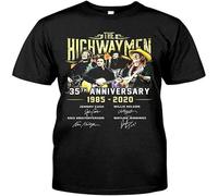 GOUyaer The Highwaymen T Shirt Funny Birthday Cotton Tee Vintage Gift Men Size XL