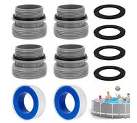 GOUYENG Adattatore per Tubo,Connettori per Tubi,Connettore Tubo Piscina,Kit di Conversione per Piscina,Adattatore Tubo Piscina,per Intex,Coleman & Hayward Pool Hose Adapter 4560