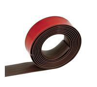 GOUZIBHD Striscia di Rivestimento del Bordo del Pavimento Autoadesiva,Striscia di Soglia,Striscia Divisoria Piatta,Triscia di Transizione per Giunti in Legno,Parquet(Size:9.84ft/3m,Color:Noce Nero)