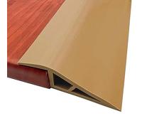 GOUZIBHD Striscia di Transizione Autoadesiva, Rampa di Soglia in Laminato, Striscia Divisoria in Vinile, Bordatura da Moquette a Piastrelle per Colmare Fessure, Striscia Divisoria(Size:2m/6.56ft)