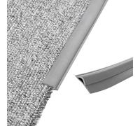 GOUZIBHD Striscia Divisoria Autoadesiva per Pavimenti, Striscia di Transizione per Pavimenti in PVC, Profilo di Transizione da Moquette a Piastrelle, Rampa di Soglia per Soglie(Size:1m/3.28ft)