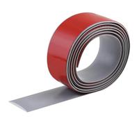 GOUZIBHD Striscia Divisoria Piatta per Unire Fughe tra Piastrelle, Striscia Divisoria, Rampa per Soglia di Porte in PVC, Transizione in Laminato, Striscia di Transizione Autoadesiva(Color:Grigio)