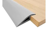 GOUZIBHD Striscia Divisoria,Striscia di Rivestimento del Bordo del Pavimento,Striscia di Soglia,Striscia di Transizione,Riduttore di Soglia per Moquette per Ingressi(Size:2m/6.6ft,Color:Grigio)