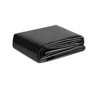 GOUZOO Fodera Laghetto 1700 x 1900 cm in HDPE Telo Durevole Pre Tagliato per Laghetti, Fontane, Giardini Acquatici e Cascate, Nero