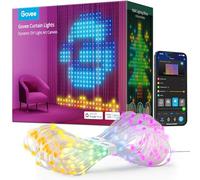 Govee Curtain Lights, 520 LEDs RGBIC, Luci per Tende LED WiFi Intelligenti all'Aperto, Luci Dinamiche per il Fai-da-te, IP65 Impermeabile, per Camera da Letto Fondale (1,5×2 m)