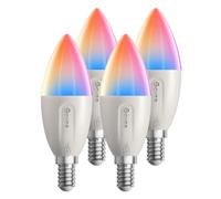 Govee E14 Lampadina Intelligente RGBWW, Compatibile con Matter, Alexa e Google Assistant, 450LM, Controllo di Gruppo, 4.8W, fai da te, 16 Milioni di Colori, 54 Scene, Set di 4