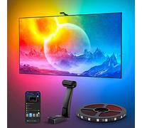 Govee Envisual TV Retroilluminazione T2 con doppia fotocamera per TV e PC da 75-85 pollici, striscia LED WiFi RGBIC compatibile con Alexa e Google Assistant con perle luminose doppie, per decorazione