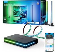 Govee HDMI 2.1 Sync Box Kit 2, Include Light Bar, RGBIC Luminose e Retroilluminazione del Monitor, Supporta 8K@60Hz, 4K@144Hz, VRR e ALLM, Funziona con Matter e Alexa, per Monitor da 27-34 inch