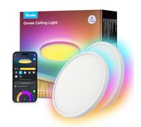 Govee Lampada da soffitto RGBIC Smart, 24 W, Ø 30 cm, dimmerabile, lampada da soffitto a LED con 16 milioni di colori fai da te, funziona con Alexa & Google Assistant, 2 pezzi