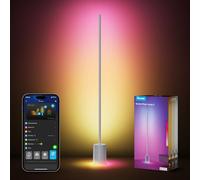 Govee Lampada da Terra RGBIC, Luci LED Compatibile con Alexa e Matter, 152cm Luci Dimmerabile con Telecomando e APP, Sinc Musica, 82 Modalità Scena, Lamp Comodino, Camera da Letto e Salotto, Grigio