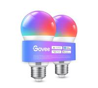 Govee Lampadina LED E27 Intelligenti WiFi e Bluetooth, Compatibile con SmartThings, Matter, Alexa e Google Assistant, 800lm, 16 Milioni di Colori RGBWW fai da te, Lampadina Smart, Set di 2